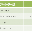 2.フルオーダー型とFLOWER Deli花違い（表）